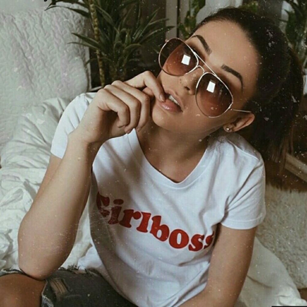Girl Boss White T-Shirt - Picture 3 of 4